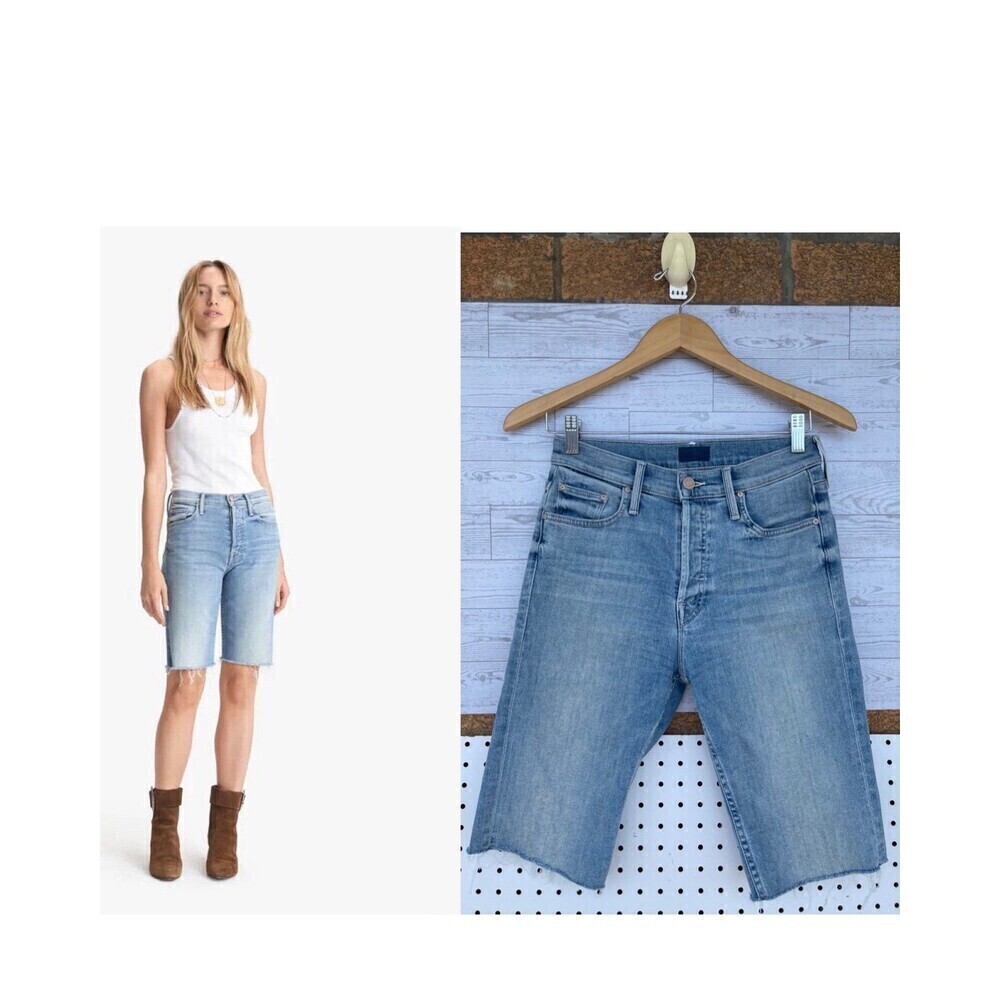 Mother Denim - The Tomcat Bermuda Shorts In Jackpot Size 27